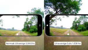 Perbandingan foto normal dan ultrawide pada HP dengan kamera 0.5x