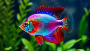 ikan hias berwarna cerah