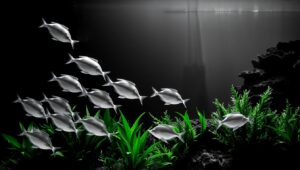 ikan hias warna hitam putih