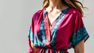 model baju batik tunik kombinasi kain polos untuk wanita terbaru model baju batik tunik kombinasi kain polos untuk wanita terbaru